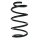 Suspension spring set front coil spring 273mm SPIDAN for VW GOLF VII