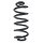 Suspension spring set rear coil spring 343mm SPIDAN for BMW X5 E70