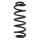 Suspension spring set rear coil spring 325mm SPIDAN for VW SHARAN 7N1