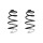 Suspension spring set front coil spring 330mm SPIDAN for CITROËN DS3 SA