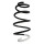 Suspension spring set front coil spring 330mm SPIDAN for CITROËN DS3 SA