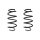 Fahrwerksfeder-Set vorne Schraubenfeder 322mm SPIDAN für PEUGEOT 207/207+ (WA_)