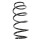 Suspension spring set front coil spring 335mm SPIDAN for FORD FIESTA VI