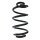 Fahrwerksfeder-Set hinten Schraubenfeder 304mm SPIDAN für NISSAN QASHQAI