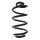 Suspension spring set rear coil spring 304mm SPIDAN for NISSAN QASHQAI