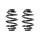 Fahrwerksfedern-Set hinten Schraubenfeder 249mm SPIDAN für u.a. BMW 3 E36