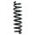 Suspension spring set rear coil spring 344mm SPIDAN for BMW 1 E87