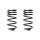 Suspension spring set rear coil spring 201mm SPIDAN for SMART CITY COUPE 450