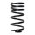 Suspension spring set rear coil spring 201mm SPIDAN for SMART CITY COUPE 450