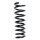 Suspension spring set rear coil spring 352mm SPIDAN for JAGUAR S TYPE II