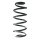 Suspension spring set rear coil spring 281mm SPIDAN for AUDI TT 8J3