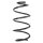Suspension spring set front coil spring 310mm SPIDAN for SEAT Mii KF1