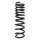 Suspension spring set rear coil spring 381mm SPIDAN for FORD FOCUS III
