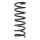 Suspension spring set rear coil spring 321mm SPIDAN for FORD FOCUS II