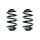 Fahrwerksfeder-Set hinten Schraubenfeder 255mm SPIDAN für BMW X3 (E83)