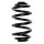 Suspension spring set rear coil spring 255mm SPIDAN for BMW X3 E83