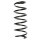 Fahrwerksfeder-Set hinten Schraubenfeder 295mm SPIDAN für OPEL AGILA (A)
