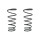 Suspension spring set front coil spring 345mm SPIDAN for SWIFT III