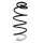 Suspension spring set front coil spring 401mm with sleeve SPIDAN for PEUGEOT5008