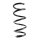 Suspension spring set front coil spring 289mm SPIDAN for AUDI A4 B9