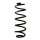 Suspension spring set rear coil spring 323mm SPIDAN for VW GOLF SPORTSVAN
