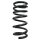 Suspension spring set rear coil spring 348mm SPIDAN for PAJERO III