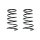 Fahrwerksfeder-Set hinten Schraubenfeder 306mm SPIDAN für NISSAN X-TRAIL I