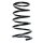 Suspension spring set rear coil spring 306mm SPIDAN for NISSAN X TRAIL I