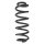 Suspension spring set rear coil spring 322mm SPIDAN for SEAT ALHAMBRA 710