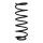 Suspension spring set rear coil spring 353mm SPIDAN for DAEWOO KALOS KLAS