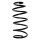 Suspension spring set front coil spring 332mm SPIDAN for SEAT AROSA 6H1