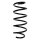 Suspension spring set front coil spring 320mm SPIDAN for OPEL CORSA C