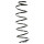Suspension spring set front coil spring 470mm with sleeve SPIDAN for CITROËN C3