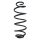 Fahrwerksfeder-Set hinten Schraubenfeder 391mm SPIDAN für FIAT DOBLO Kombi