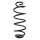 Suspension spring set rear coil spring 391mm SPIDAN for FIAT DOBLO estate