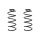 Fahrwerksfeder-Set hinten Schraubenfeder 308mm SPIDAN für NISSAN MICRA V