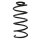 Fahrwerksfeder-Set hinten Schraubenfeder 308mm SPIDAN für NISSAN MICRA V