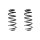 Fahrwerksfeder-Set vorne Schraubenfeder 280mm SPIDAN für AUDI TT Roadster