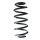Fahrwerksfeder-Set vorne Schraubenfeder 280mm SPIDAN für AUDI TT Roadster