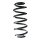 Suspension spring set front coil spring 280mm SPIDAN for AUDI TT Roadster