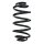 Suspension spring set rear coil spring 294mm SPIDAN for OPEL VECTRA C