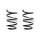 Suspension spring set front coil spring 355mm SPIDAN for OPEL MOVANO B
