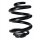 Fahrwerksfeder-Set hinten Schraubenfeder 252mm SPIDAN für VW TRANSPORTER T5