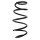 Suspension spring set front coil spring 352mm SPIDAN for OPEL CORSA D