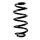 Fahrwerksfeder-Set hinten Schraubenfeder 249mm SPIDAN für SMART FORTWO Coupe