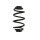 Suspension spring set rear coil spring 325mm SPIDAN for OPEL ASTRA J