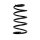 Suspension spring set front coil spring 321mm SPIDAN for FORD KUGA I