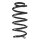 Suspension spring set rear coil spring 286mm SPIDAN for TOYOTA AVENSIS