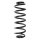 Suspension spring set rear coil spring 330mm SPIDAN for AUDI A3 Sportback