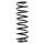 Suspension spring set rear coil spring 392mm SPIDAN for RENAULT LAGUNA II